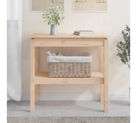 vidaXL Tavolo Consolle 80x40x75 cm in Legno Massello di Pino