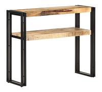 vidaXL Tavolo Consolle 90x30x75 cm in Legno di Mango Grezzo