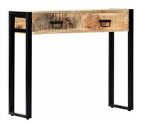 vidaXL Tavolo Consolle 90x30x75 cm in Legno Massello di Mango