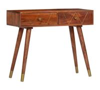vidaXL Tavolo Consolle 90x35x76 cm Legno Massello d'Acacia