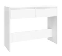 vidaXL Tavolo Consolle Bianco 100x35x76,5 cm in Truciolato