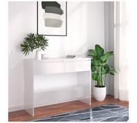 VIDAXL - Tavolo Consolle Bianco 100x35x76,5 cm in Truciolato