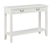 vidaXL Tavolo Consolle Bianco 110x35x80 cm in Legno