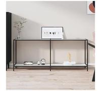 VIDAXL - Tavolo Consolle Bianco 180x35x75,5 Cm In Vetro Temperato
