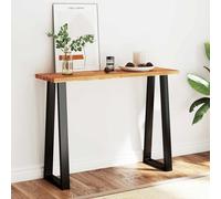 VIDAXL - Tavolo Consolle Bordi Vivi 110x35x80 cm Legno Massello Acacia