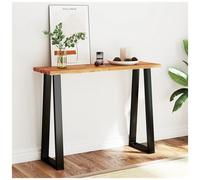 VIDAXL - Tavolo Consolle Bordi Vivi 110x35x80 cm Legno Massello Acacia