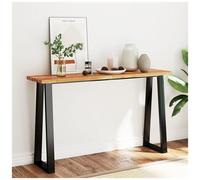 VIDAXL - Tavolo Consolle Bordi Vivi 140x40x80 cm Legno Massello Acacia