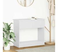 vidaXL Tavolo Consolle con Cassetti Bianco 85,5x38,5x74,5 cm