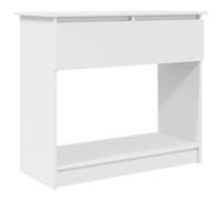 vidaXL Tavolo Consolle con Cassetti Bianco 85,5x38,5x74,5 cm