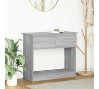 vidaXL Tavolo Consolle con Cassetti Grigio Sonoma 85,5x38,5x74,5 cm