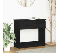 vidaXL Tavolo Consolle con Cassetti Nero 85,5x38,5x74,5 cm
