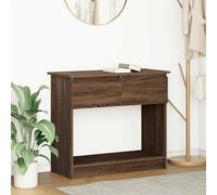 vidaXL Tavolo Consolle con Cassetti Rovere Marrone 85,5x38,5x74,5 cm