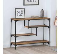 vidaXL Tavolo consolle con lo scaffale Legno vecchio 100 x 30 x 75 cm