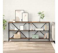 vidaXL Tavolo consolle con lo scaffale Legno vecchio 160 x 30 x 75 cm