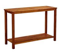 vidaXL Tavolo Consolle da Giardino 110x40x75cm Legno Massello Acacia