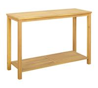 vidaXL Tavolo consolle da giardino Acacia chiaro 110 x 40 x 75 cm