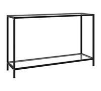 vidaXL Tavolo Consolle Elegante Moderno Tavolino Servizio Arredi Interni Ingresso Soggiorno Mobili Casa Trasparente 120x35x75 cm in Vetro Temperato