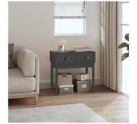 VIDAXL - Tavolo Consolle Grigio 76,5x40x75 Cm In Legno Massello Di Pino