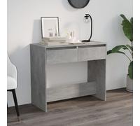 vidaXL Tavolo Consolle Grigio Cemento 89x41x76,5 cm in Acciaio