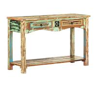 vidaXL Tavolo Consolle 120x40x75 cm in Legno Massello di Recupero