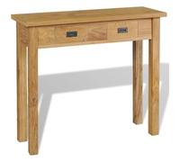 VIDAXL - Tavolo Consolle In Legno Massello Di Teak 90x30x80 Cm