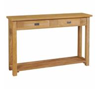 vidaXL Tavolo Consolle in Legno Massello di Teak 120x30x80 cm