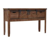 VIDAXL - Tavolo Consolle In Massello Di Abete 131x35,5x75cm Marrone