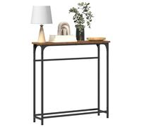 vidaXL Tavolo consolle Legno vecchio 75 x 19,5 x 75 cm | Perfetto per chi ama uno stile minimal, Ideale per stanze piccole, Fatto in legno massello e metallo
