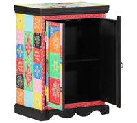 vidaXL Tavolo Consolle Multicolore 50x30x75 cm in Legno Massello di Mango