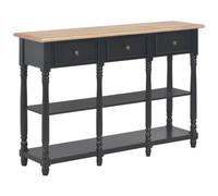 VIDAXL - Tavolo Consolle Nero 110x30x76 Cm In Legno Multistrato