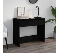 vidaXL Tavolo Consolle Nero 89x41x76,5 cm in Acciaio