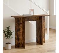 vidaXL Tavolo consolle Quercia Affumicata 100 x 30 x 75 cm