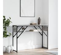 vidaXL Tavolo Consolle Ripiano Grigio Sonoma 105x30x75cm Multistrato