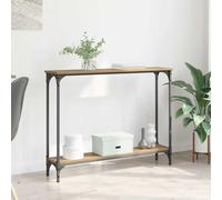 vidaXL Tavolo consolle Rovere artigianale 100 x 22,5 x 75 cm