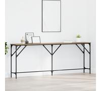 vidaXL Tavolo Consolle Rovere Artigianale 200x29x75 cm Legno Ingegnerizzato