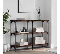 vidaXL Tavolo Consolle Rovere Fumo 100x29x75 cm in Legno Multistrato