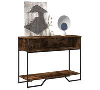 vidaXL Tavolo Consolle Rovere Fumo 100x35x74,5 cm in Truciolato