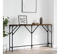vidaXL Tavolo Consolle Rovere Fumo 140x23x75 cm in Legno Multistrato