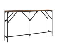 vidaXL Tavolo Consolle Rovere Fumo 140x23x75 cm in Legno Multistrato
