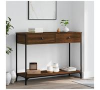 vidaXL Tavolo Consolle Rovere Marrone 100x34,5x75 cm Legno Multistrato