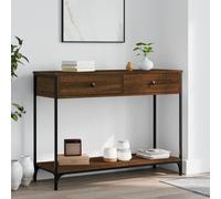 vidaXL Tavolo Consolle Rovere Marrone 100x34,5x75 cm Legno Multistrato
