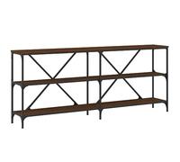 VIDAXL - Tavolo Consolle Rovere Marrone 180x30x75 Cm Multistrato E Ferro