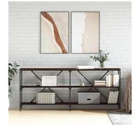 VIDAXL - Tavolo Consolle Rovere Marrone 180x30x75 Cm Multistrato E Ferro