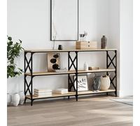 vidaXL Tavolo Consolle Rovere Sonoma 156x28x80,5 cm Legno Multistrato