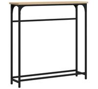 vidaXL Tavolino Consolle Rovere Sonoma 75x19,5x75 cm Legno Multistrato