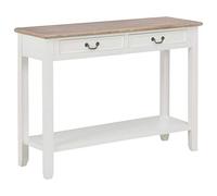vidaXL Tavolo Consolle Bianco 110x35x80 cm in Legno