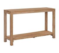 vidaXL Tavolo Consolle Tavolino da Ingresso Bello Elegante Solido Robusto Resistente di Tendenza Consolle 120x35x75 cm in Legno Massello di Teak