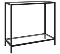 VIDAXL - Tavolo Consolle Trasparente 80x35x75 cm in Vetro Temperato