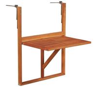 VIDAXL - Tavolo Da Balcone In Legno Massello Di Acacia Marrone
