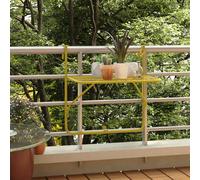 vidaXL Tavolo da Balcone Oro 60x40 cm in Acciaio